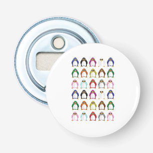 Buntes Pinguin-Muster Süß Kawaii Lustig Flaschenöffner