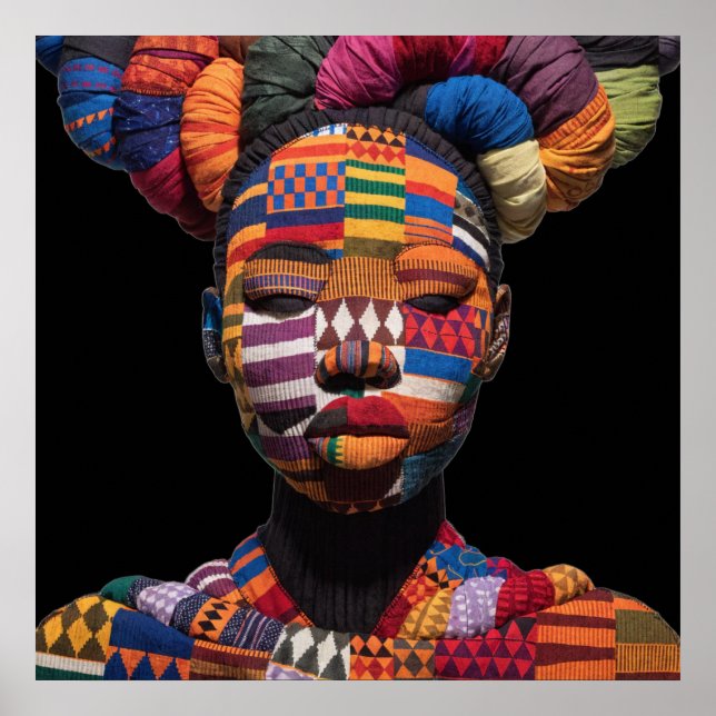 Buntes Plakat zur Würdigung Schwarzer Frauen (Vorne)