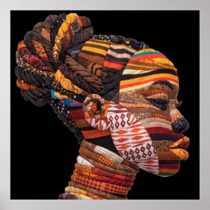 Buntes Plakat zur Würdigung Schwarzer Frauen