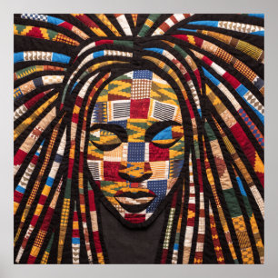 Buntes Plakat zur Würdigung Schwarzer Frauen