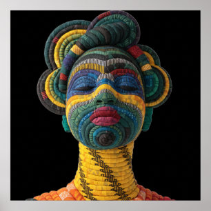 Buntes Plakat zur Würdigung Schwarzer Frauen