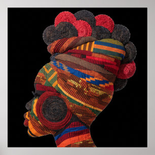 Buntes Plakat zur Würdigung Schwarzer Frauen