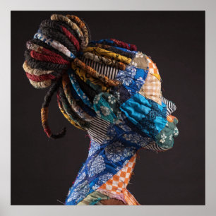 Buntes Plakat zur Würdigung Schwarzer Frauen