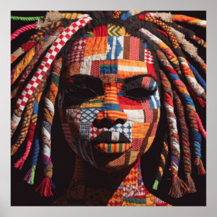 Buntes Plakat zur Würdigung Schwarzer Frauen