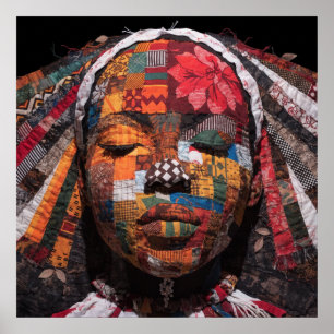 Buntes Plakat zur Würdigung Schwarzer Frauen