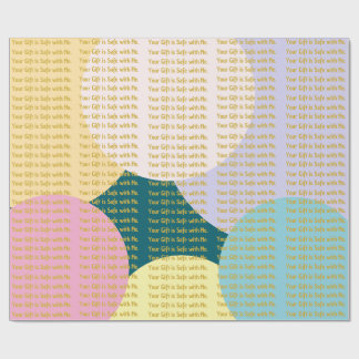 Buntes Pop Art "Dein Geschenk ist bei mir sicher"  Geschenkpapier