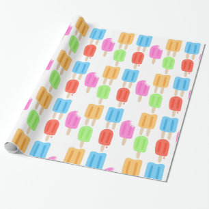 Buntes Popsicle-Muster Geschenkpapier