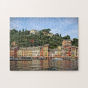 Buntes Portofino, Italien - Puzzlespiel Puzzle