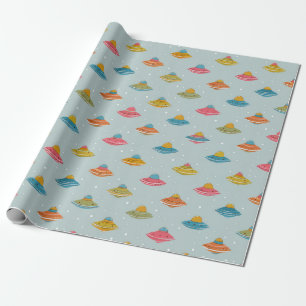 Buntes Raumschiff-Geschenkpapier Geschenkpapier