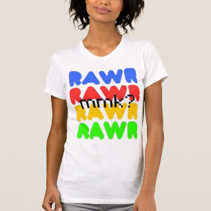 buntes RAWR T-Shirt