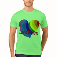 Buntes Regenbogenherz sagt, dass "Liebe ist Liebe