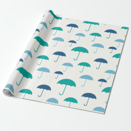 Buntes Regenschirm-Packpapier Geschenkpapier
