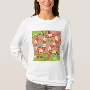 Buntes Rennbahn-Spielbrett für Kinder T-Shirt