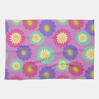 Buntes Retro-Blumen-Küchentuch Geschirrtuch