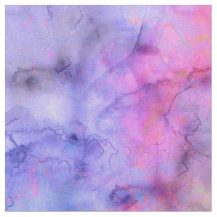 Buntes rosa lila Mischwatercolor-Muster Stoff