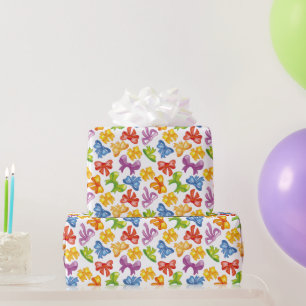 Buntes Schleifen Geschenkpapier