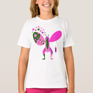 Buntes Schmetterling-Grafik-T-Shirt T-Shirt