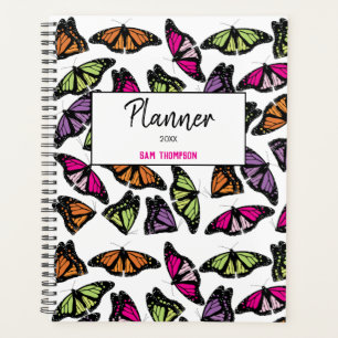 Buntes Schmetterlinge Muster Terminplaner Planer