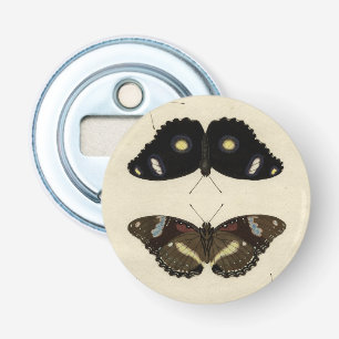 Buntes Schmetterlings-Gemisch auf Sahnehintergrund Flaschenöffner