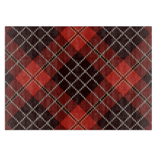 Buntes schottisches geometrisches Vintage-Muster Schneidebrett