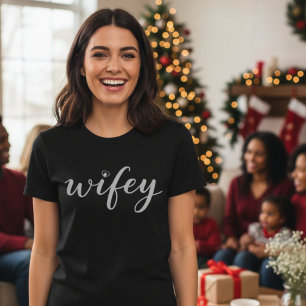 Buntes Schrift-Herz T-Shirt für Damen Geschenk