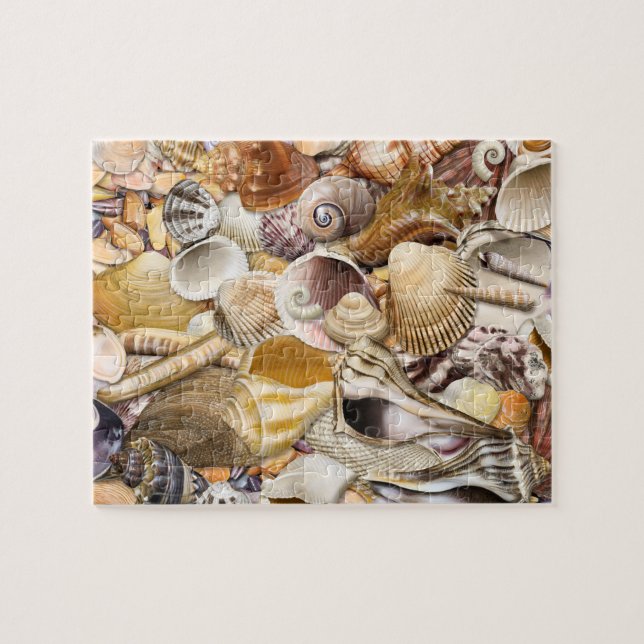 Buntes Seashells-Puzzlespiel Puzzle (Horizontal)