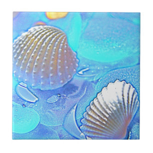 Buntes Seeglas Fliese