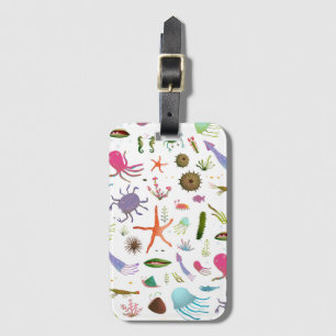 Buntes Seeleben Gepäckanhänger