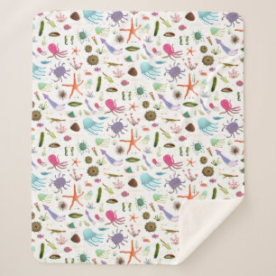 Buntes Seeleben Sherpadecke