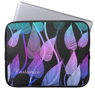 Buntes Sommerlaub-Muster Laptop-Hülle Laptopschutzhülle