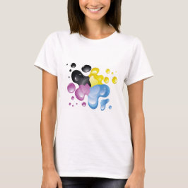 Buntes Spritzen-Shirt T-Shirt