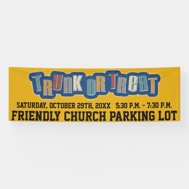 Buntes Stamm-oder-Behandle-Event-Banner Banner (Horizontal)