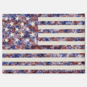 Buntes Sternenbanner Amerika Flagge Magnet