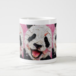 Buntes, strukturiertes Keramik-Mug für Tierliebhab Jumbo-Tasse