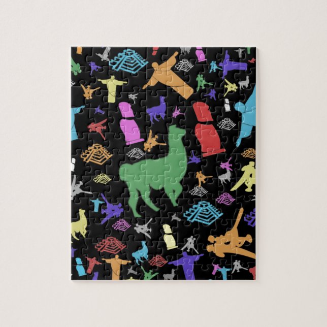Buntes Südamerika Puzzle (Vertikal)
