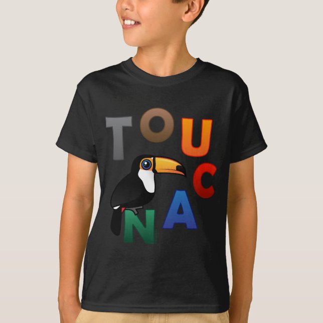 Buntes Toucan T-Shirt (Vorderseite)
