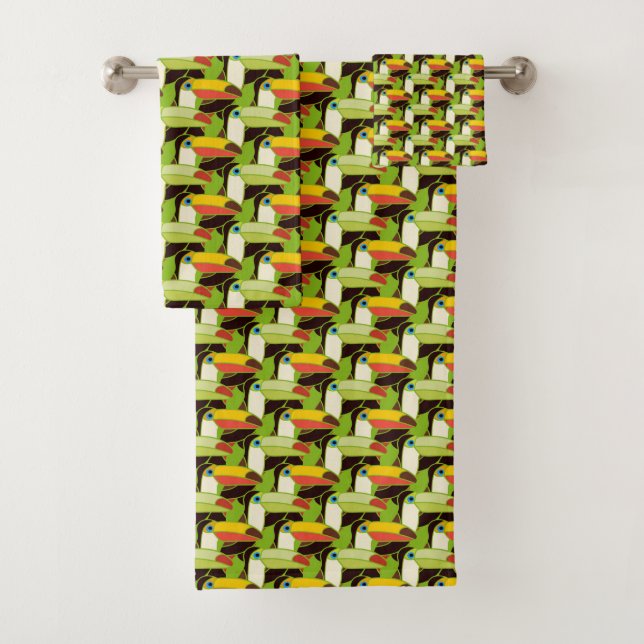 Buntes Toucans Badhandtuch Set (Insitu)