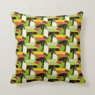 Buntes Toucans Kissen