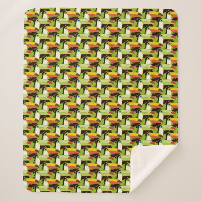 Buntes Toucans Sherpadecke (Vorderseite)