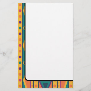 Buntes Ureinwohner-Art-Muster Briefpapier