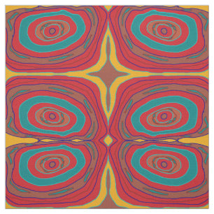 Buntes ursprüngliches inspiriertes Circles>Cotton Stoff