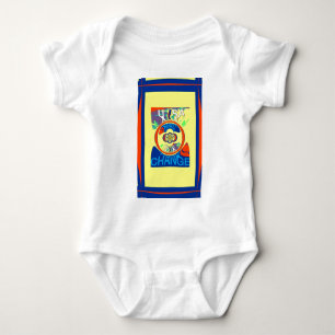 Buntes USA Change: Ein Festlicher Kunstdruck Baby Strampler