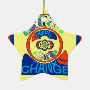 Buntes USA Change: Ein Festlicher Kunstdruck Desig Keramikornament