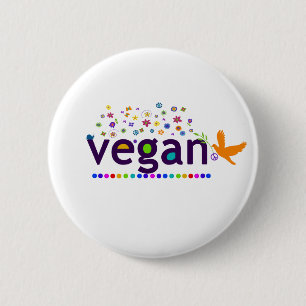 Buntes veganes button