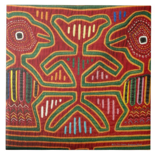 Buntes Wand-Hängen von Cuna amerikanischem Fliese