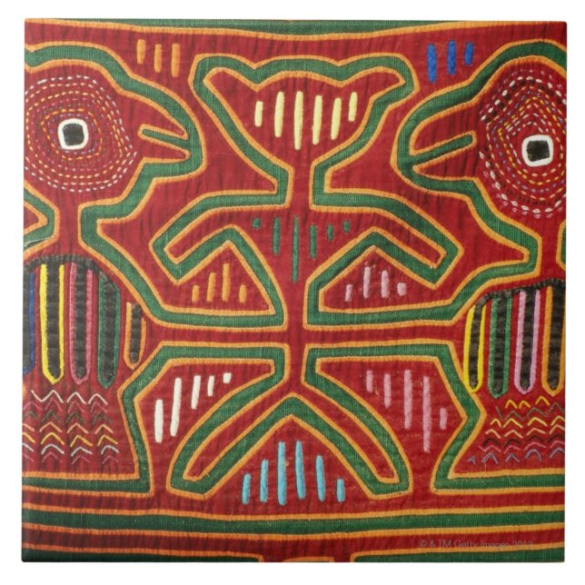 Buntes Wand-Hängen von Cuna amerikanischem Fliese (Vorderseite)