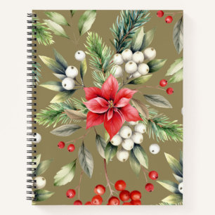 Buntes Weihnachts-Notizbuch – Festliches Winter-De Notizbuch