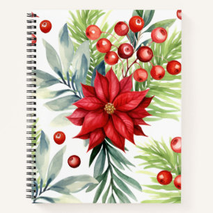 Buntes Weihnachts-Notizbuch – Festliches Winter-De Notizbuch