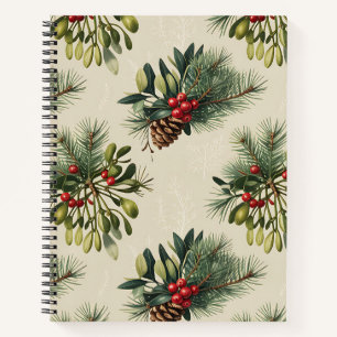 Buntes Weihnachts-Notizbuch – Festliches Winter-De Notizbuch