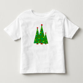 Buntes Weihnachtsbaum-frohe Weihnacht-Kind Kleinkind T-shirt